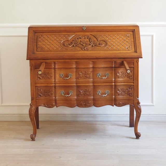 Louis XV Style French Secretaire in Wood, 1900 For Sale - Image 16 of 16