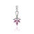 Ruby Red Three Stone Marquise Ruby & Diamond Pave Bail Pendant in Sterling Silver - Carat and her For Sale - Image 8 of 15