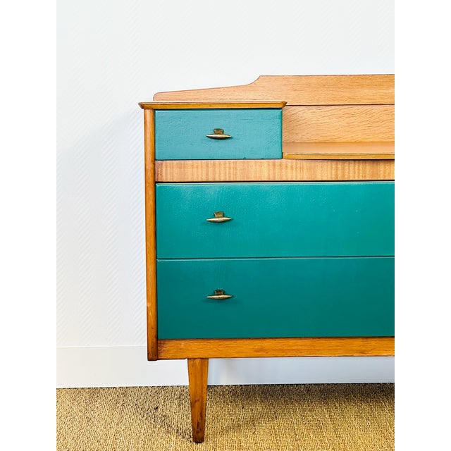 Vintage Scandinavian Oak Dressing Table, 1950s For Sale - Image 12 of 14