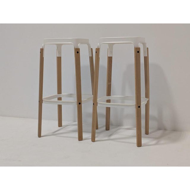 SteelWood Stools from Magis, Set of 2 For Sale - Image 10 of 13