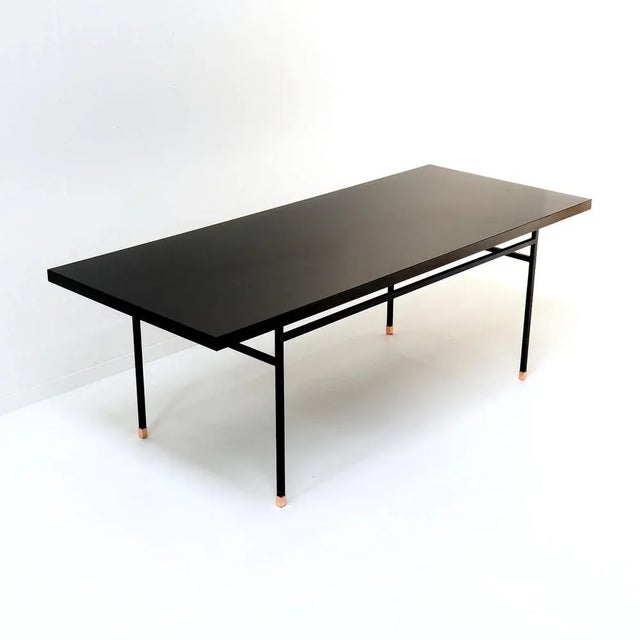 French Modern Table in Black by Paul Geoffroy For Sale - Image 10 of 10