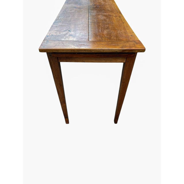 Late 19th Century French Cherry Wood Farmhouse Dining Table, 1890s For Sale - Image 11 of 18