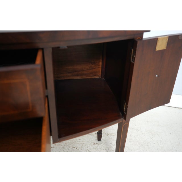 1970s Henkel Harris Mahogany Inlaid Sideboard For Sale - Image 5 of 18