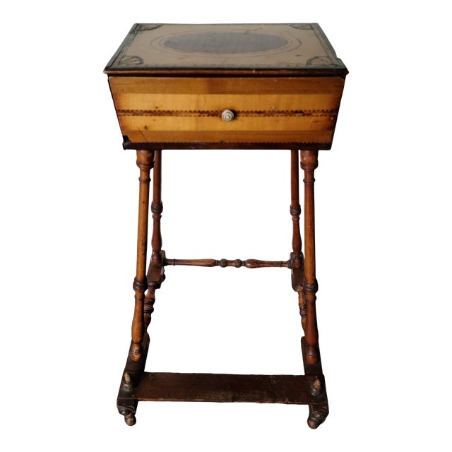 Antique Sewing Box on Stand Chairish
