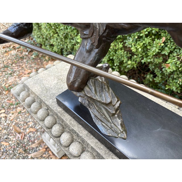 1930s French Art Deco Bronze Sculpture For Sale In Houston - Image 6 of 14