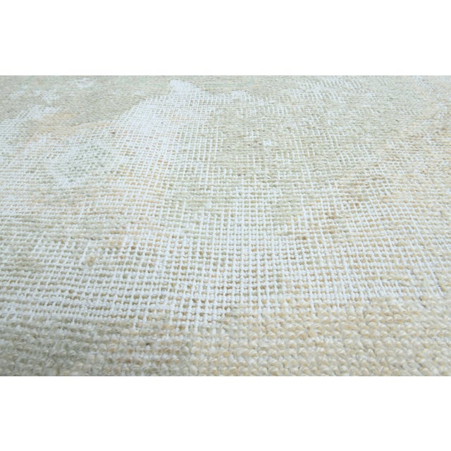 Turkish 1970s Vintage Handmade Wool Cotton Turkish Beige Runner Rug For Sale - Image 3 of 11