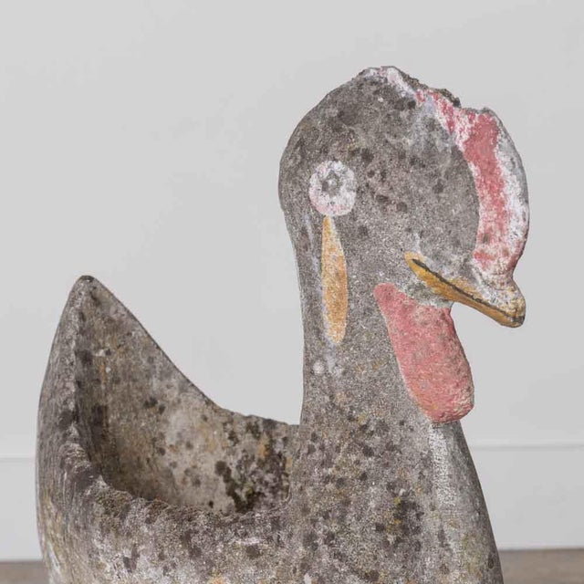 1960s French Concrete Rooster Planter For Sale - Image 9 of 14