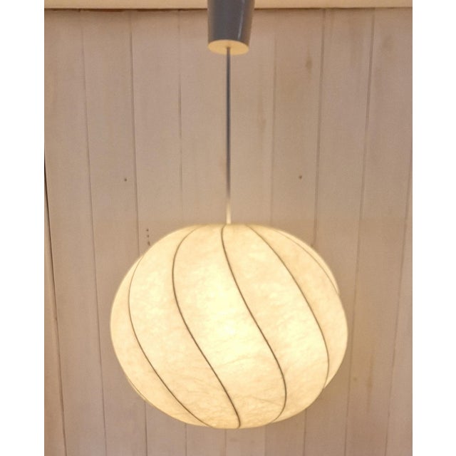 Cocoon Ceiling Lamp by Linus Bopp, 1970s For Sale - Image 9 of 9