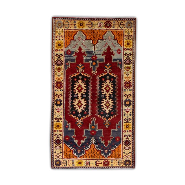Vintage Turkish Rug 3'9" x 6'7" For Sale In Houston - Image 6 of 6