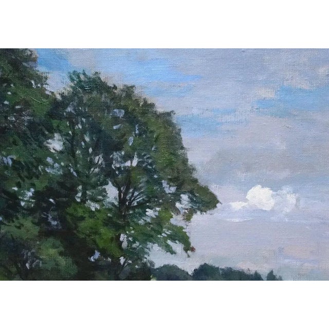 1980s Alfejs Bromults, In the Heyday of Summer, 1988, Oil on Canvas and Cardboard For Sale - Image 5 of 6