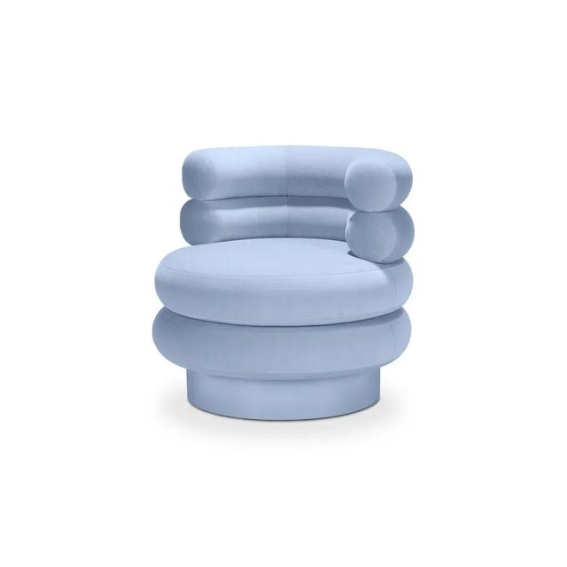 Contemporary Jasmine Gentle 733 Swivel Sofa by Royal Stranger For Sale - Image 3 of 8