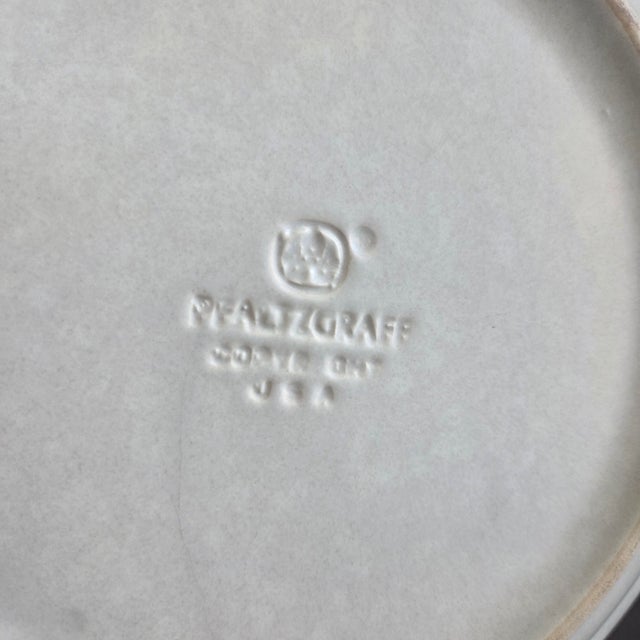 Vintage Pfaltzgraff Yorktowne Blue & Gray Stoneware Dinnerware Set - 27 Pieces For Sale - Image 13 of 13
