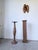 Wood Wooden Column Pedestal Tables, 1950, Set of 2 For Sale - Image 7 of 18