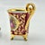 Vintage Ruby Red Porcelain Coffee Service with Gilt Romantic Fragonard Scene from Limoges, 1970s, Set of 13 For Sale - Image 11 of 18