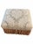 1970s Louis XV–Style Gold Tufted Armchair With Coordinating Damask Fringed Footstool For Sale - Image 5 of 13