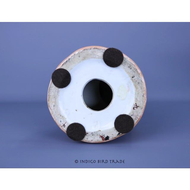 Brown Vintage Chinese Ceramic Monkey With Peach Sculpture For Sale - Image 8 of 8