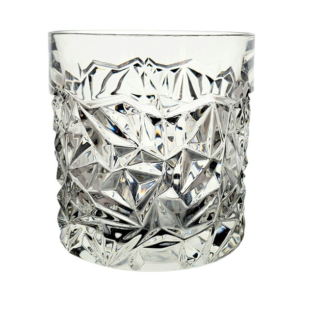 Late 20th Century 1980s–1990s Tiffany & Co. Rock Cut Crystal Champagne Bucket For Sale - Image 5 of 10