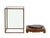 Asian Vintage Glass Transparent Rectangular Shape Cover Display Case For Sale - Image 3 of 9
