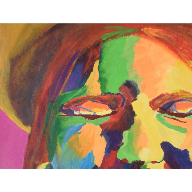 Modern "Laughing Woman" Contemporary Fauvist Portrait Acrylic Painting by Chelsea Frost For Sale - Image 3 of 9