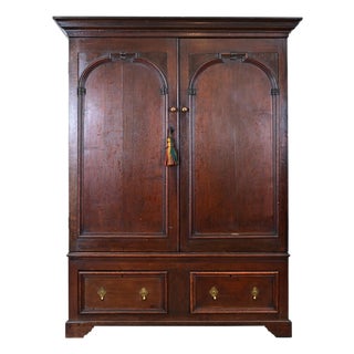 Dutch 19th Century Oak Armoire or Wardrobe For Sale
