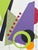 Abstract This Must Be The Place by Amy Hutcheson | Paper collage on wood cradle abstract shapes and colors For Sale - Image 3 of 4