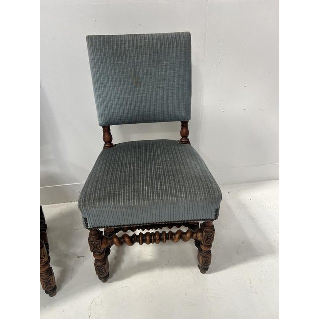 19th Century Louis XIII Twisted Oak Chairs, Set of 2 For Sale - Image 11 of 12