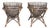 Vintage Pair of Japanese Fish Trap Stand For Sale