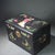 Chinoiserie Rosewood Hardwood Jewelry Box, Brass Hardware, Green Cabochon Inlay, Portable Treasure Chest For Sale - Image 3 of 7
