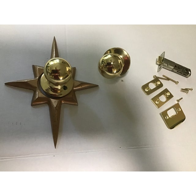 Mid Century Starburst Medallion Plate & Door Knob Chairish
