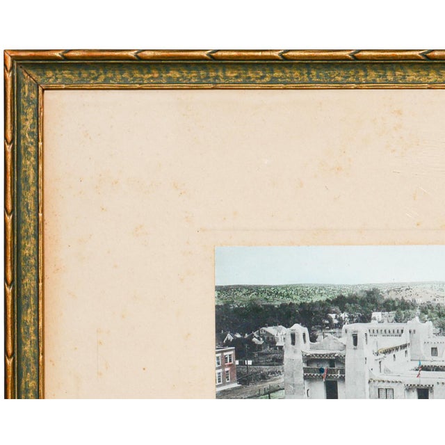 Realism Early Historical Colored Architectural Photograph of New Mexico Museum of Art, 20th Century For Sale - Image 3 of 9