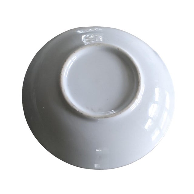 Mid 20th Century Vintage Chinese Porcelain Trinket Dish With Greek Key Border For Sale - Image 5 of 6