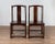 Brown Early 20th Century Chinese Elmwood Dark Patina Scholar's Ceremonial Side Chairs - Set of 4 For Sale - Image 8 of 13