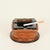 Curved Leather and Crystal Ashtray by Jacques Adnet, Italy, 1950s For Sale - Image 3 of 12