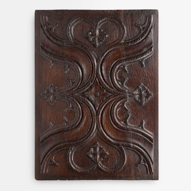 16th Century Gothic Hand-Crafted Panel in Oak, Belgium For Sale - Image 12 of 12