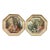 1960s Francois Boucher Octagonal Wall Hangings - A Pair For Sale
