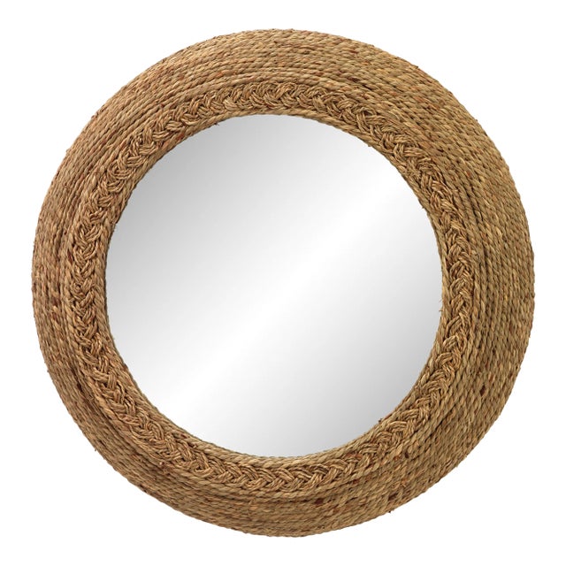 Seagrass Round Mirror | Chairish