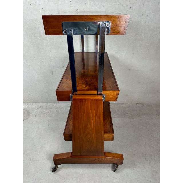 1930s Art Deco Besway Table in Burl Wood, 1930s For Sale - Image 5 of 18