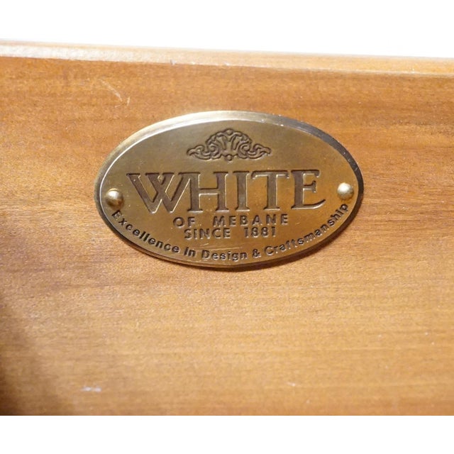 White of Mebane Solid Mahogany Traditional Style 42" Media Armoire 405-65 For Sale - Image 9 of 17