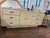 1980 Light Pink Laminate Waterfall 9 Drawers Dresser