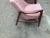 2010s Mid-Century Modern Style Lounge Chairs - Solid Walnut Frames with Pink Boucle For Sale - Image 5 of 13