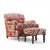 George Smith George Smith Kilim Lounge Chairs - Pair With Ottoman For Sale - Image 4 of 13
