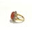 Bochic “Capri” Vintage Orange Opal & Tanzanite Cocktail Ring — 18K Gold & Silver For Sale - Image 10 of 11