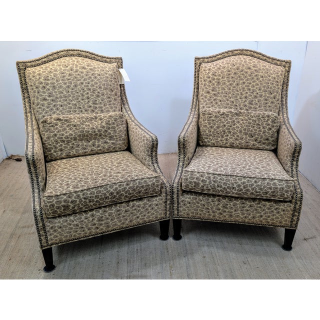 Beige Late 20th Century Fairfield Pair of Lounge Chairs For Sale - Image 8 of 11