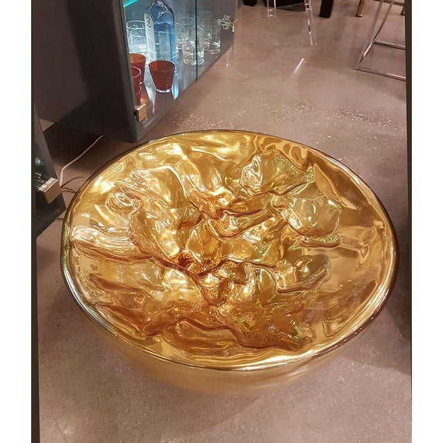 1990s Large Attributed to Mazzega Murano Glass Lamp For Sale In Dallas - Image 6 of 9