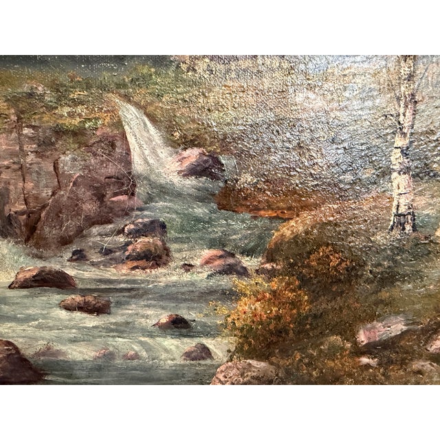 1907 American-Sweden Artist Gustav W. Leufstedt 1867-1909 Antique Landscape Art For Sale - Image 12 of 13