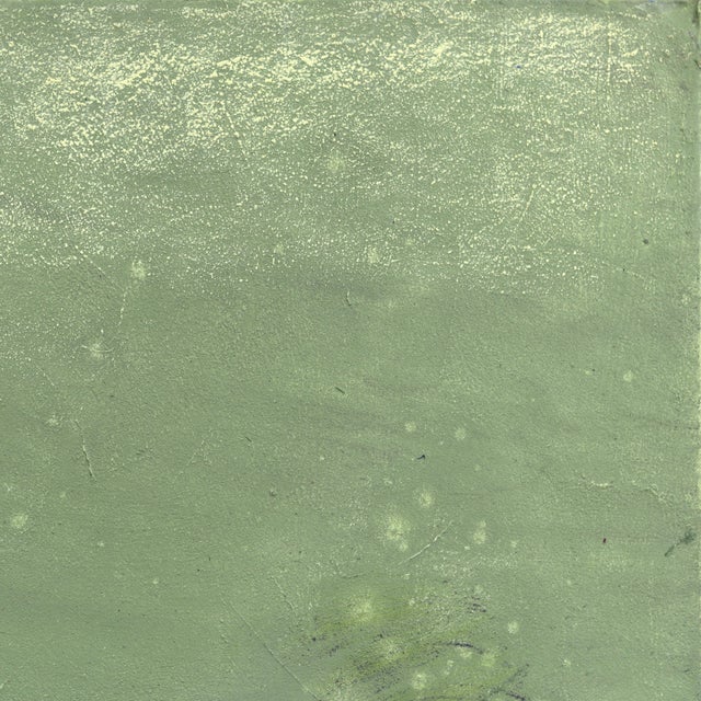 Contemporary Awh 340 - Abstract Minimalist Textured Layered Colorfield Oil Painting on Canvas Original Artwork by Bernhard Zimmer For Sale - Image 3 of 9