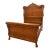 Early 20th Century Antique Tiger Oak Bed Frame For Sale