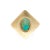 14k Gold & Turquoise Cabochon Mid-Century Modern Cocktail Ring For Sale - Image 4 of 9