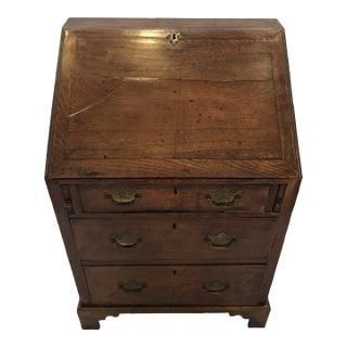 Antique 18th Century English George III Secretary Desk For Sale