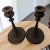 Victorian Antique Wood Hand-Carved Candlestick Holders Victorian Gothic Decor For Sale - Image 3 of 5